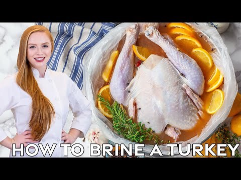 The BEST Apple Cider Turkey Brine - How to Brine a Turkey for Thanksgiving! EASY Recipe!