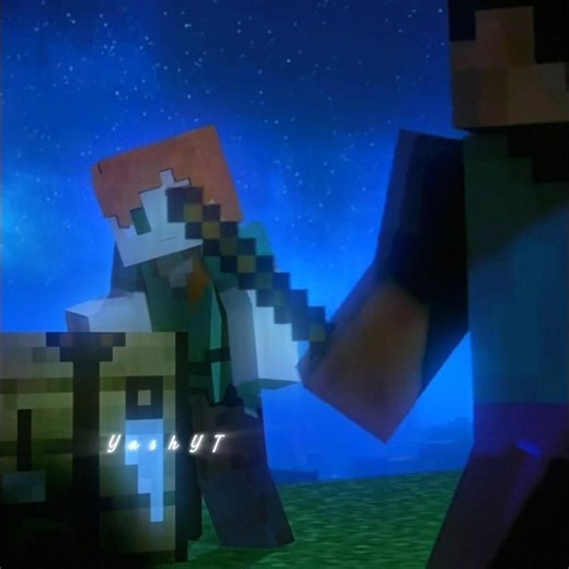 Minecraft animation fight