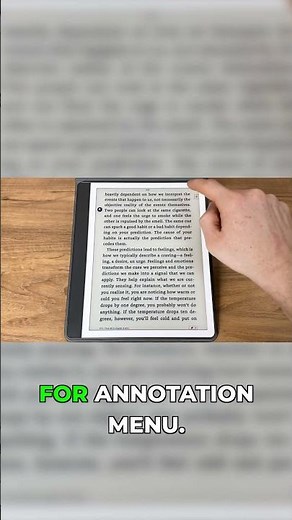 Your Kindle Annotation Menu Disappeared? Here's the Fix