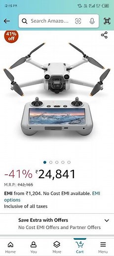 dji mavic mini 2 drone only 24841#drone #flipkart