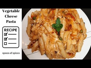 Vegetable Cheesy Pasta Recipe/Simple and Easy Recipe/spoon of spices
