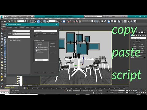 How to copy and paste objects in 3ds max .. كيفية نقل بلوكات من ملف الى ملف اخر داخل برنامج الماكس