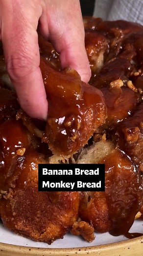 Banana Bread Monkey Bread: Gooey Banana Biscuit Pull-Apart