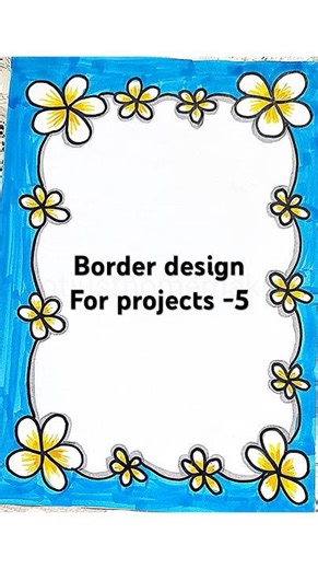 Border design for projects -5 | easy borderdesign | simple border design