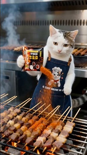 Shao Kao - Chinese BBQ #shaokao #chineseBBQ #chefmeow #grilledmeat #catcooking