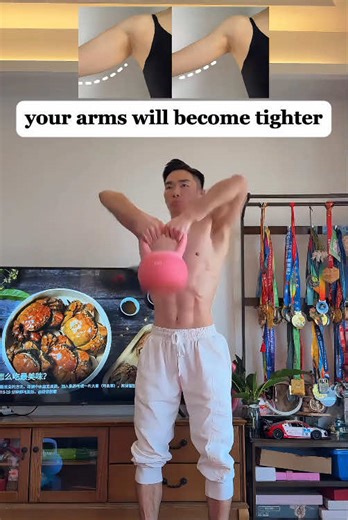 No Running, No Jumping—Total Body Home Workout with One Kettlebell!#exercise #TikTok #sports #fitness #girls