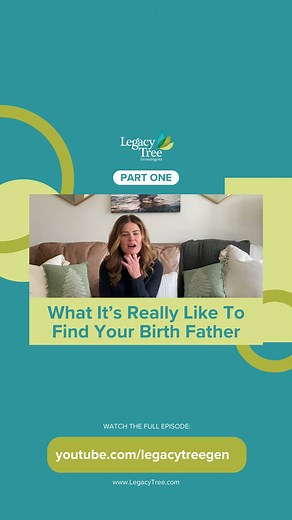 Have you attempted to find a biological family member only to be disappointed time and time again? We know how disappointing and absolutely heartbreaking that can be. We work hard to help our clients find their biological family–it truly changes lives! Watch the full video [part one] of our client’s, Tiffany’s, story: https://www.youtube.com/watch?v=B39CPlCU-F0 #BiologicalFamily #BiologicalDad #Genealogy #GeneticGenealogy #DNA #ProfessionalGenealogists #LegacyTree #LegacyTreeGenealogists | Legac