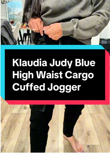 Klaudia Judy Blue High Waist Cargo Cuffed Jogger Review