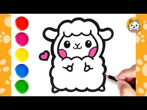 🐑 Cute Sheep Drawing Tutorial | Learn to Draw Today