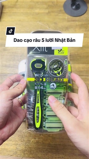 Dao cạo râu xfit Nhật Bản hàng quốc dân ngon bổ rẻ cho các bác mà dao cạo 5 lưỡi nhé cạo cực kì sạch râu #kai #nhatban #daocaorau #daocaorautienloi #xfit