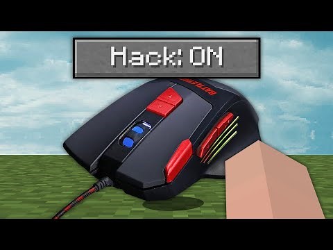 Jogando MINECRAFT com o MOUSE HACKER