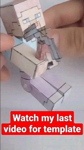 Papercraft Steve |Minecraft figure| #minecraft #minecraftshorts #papermodel #shorts