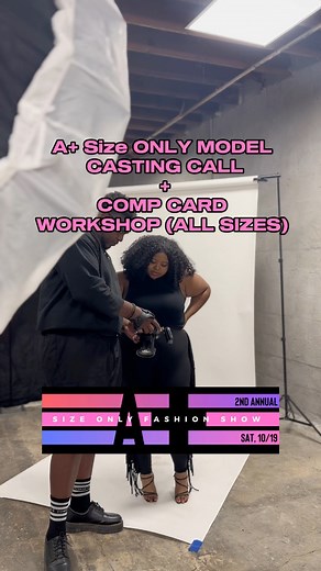 Today’s A+ Size ONLY Fashion Show Detroit model casting call + Comp...