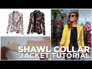 How to draft SHAWL COLLAR JACKET Pattern | DIY EASY Method