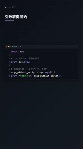 How to Get Command Line Arguments with sys.argv【Python】