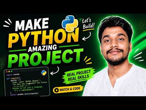 Build A Amazing Python Project| Beginner Friendly #python #scriptedfuture #dsa #Claude #projects