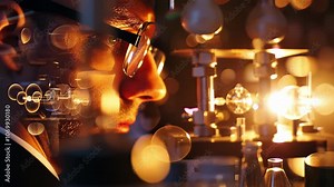 A researcher using a laser to manipulate a particle highlighting the precision and control needed to work with particles as quantum bits.