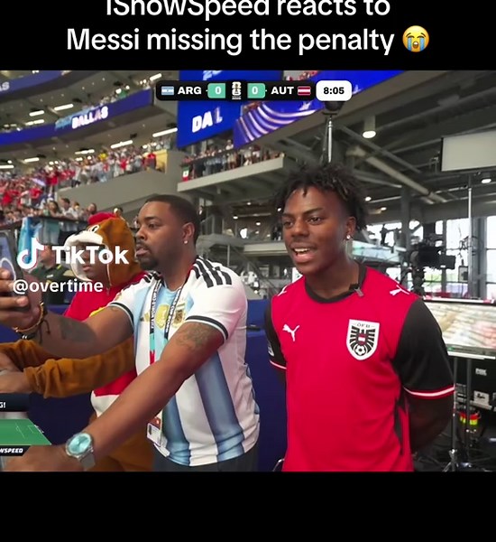 IShowSpeed Reacts to Messi Missing Penalty — Emotional World Cup Clip