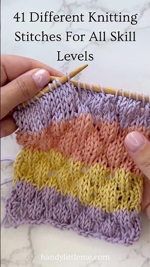 41 Different Knitting Stitches For All Skill Levels