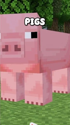 This is What happens when Pigs in Minecraft get Struck by Lightning #minecraft #shorts