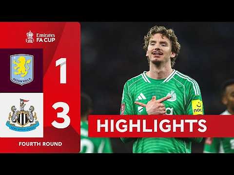 Tonali double downs Villa! 🚀 | Aston Villa (1-3) Newcastle United | Emirates FA Cup 2025-26