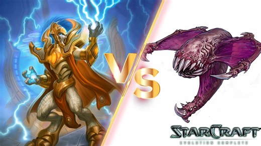 【三秒电碎虫族魂 Classic vs Solar BO7】星际1 VS 星际2