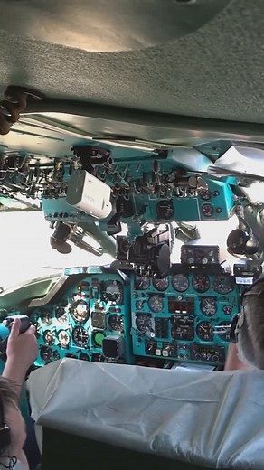 eviator on Instagram: "Cockpit view of Tupolev Tu-134 landing  : skyships_aerospace #aviation #pilot #plane #airplane #reels #avgeek #tupolev #tu134 #landing"
