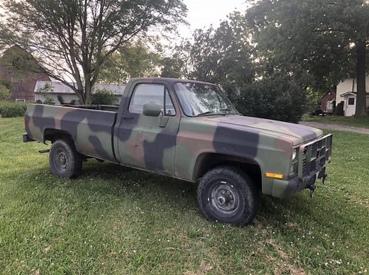1987 Chevrolet M1028 CUCV - Diesel-Powered Former Military Truck Titled for Street Use