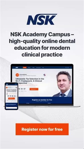 We’ve got something special coming up on 12 Dec 2025 at 7:00 pm NSK is thrilled to welcome a special guest for our upcoming webinar: Ultrasonic Tip Selection in the M.I.T. Framework: A Clinical Perspective with speakers Deepak Simkhada Dip DH, BSc, MSc, FCGDent and Cat Edney RDH, PGDip (Dist) 👉 Don’t miss out—register now! 🔗 Link: https://www.nsk-academy.com/en/webinar/ultrasonic-tip-selection-in-the-m-i-t-framework-a-clinical-p…] #nsk #nsk_dental #create_it #nsk_mit #mit #n_xt #minimallyinvas