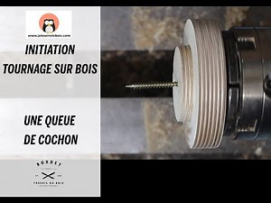 Woodturning initiation: A homemade pigtail