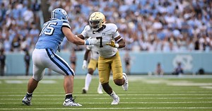 Notre Dame vs. North Carolina snap counts, participation chart