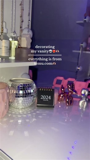 Decorating My Vanity with Cute Decor from Temu
