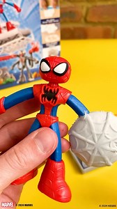 Spider-Man is here to save the day in the Play-Doh Spider-Man Launch & Slice Battle set! Roll, stamp, and defeat evil Venom with the Play-Doh web launcher. 🕸️ Available now in the Play-Doh aisle. | Play-Doh