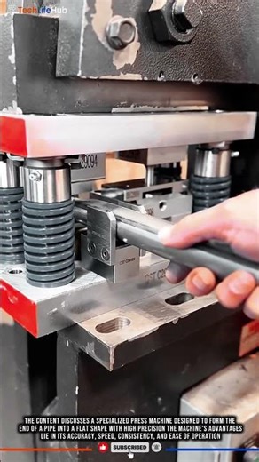 Innovation Pipe Press: Accurate Flat End, Speed, Strong Joint #tech