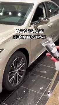 How to use remote start using only the key fob