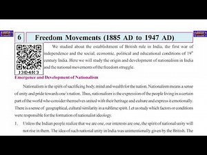 Ch 6.1 Freedom Movements (1885 AD to 1947 AD) (SST, Grade 8, GSEB) Easy explanation in Hindi