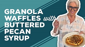 Moms, be sure to share this recipe with your family ahead of time, so they can treat you to a delicious breakfast in bed this Mother's Day! Get my niece Corrie's Granola Waffles with Buttered Pecan Syrup recipe right here: https://www.pauladeen.com/recipe/corries-granola-waffles-with-buttered-pecan-syrup/ | Paula Deen