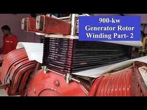 900 kw Generator Rotor Re-winding part - 2