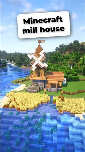 #Minecraft mill HOUSE #CaptainWurm ⚓ #minecraftbuilding #shipwreck #funny