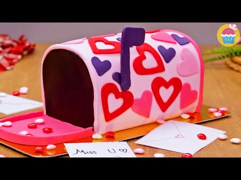 DIY Mailbox Cake | How To Make Mailbox Cake | Anniversary Cake Decoration Ideas By Nyam Nyam