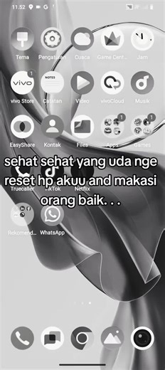 Reset HP dan Makasih Orang Baik