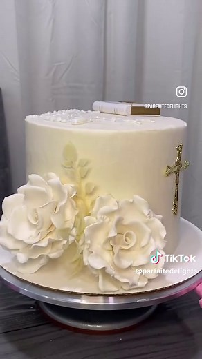 Dreamy Baptism Cake Decorating Tutorial