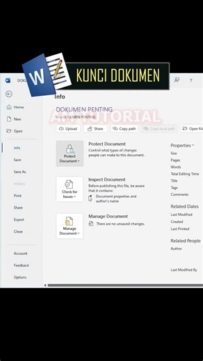 tutorial kunci dokumen di leptop #fypyoutube #fypシ゚viral #monetization #fypシ #funnyvideo