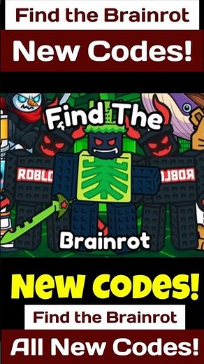 New Find the Brainrot Codes - New Codes For Find the Brainrot Roblox Codes 2025