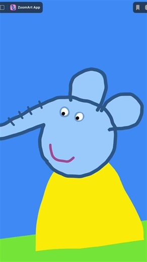Emily elephant. App: ZoomArt #peppapig #emilyelephant #peppapighouse #peppa #infiniteworld