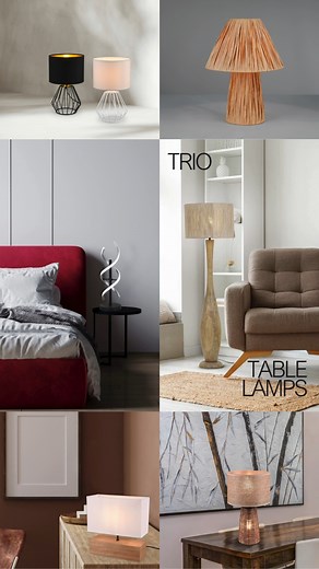 Trio Table Lamps: Sculptural elegance, luxe textures, and ambient glow, perfect for crafting standout style. ✨ | Illumitech | Facebook