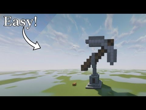 Minecraft: Pickaxe Statue Tutorial⛏️ #2