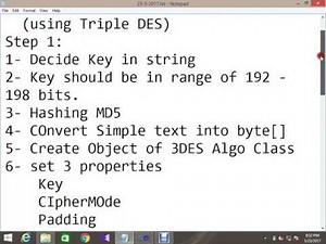 3DES Implementation in C# | How to Implement Triple DES Algorithm in C# | Cryptography Algorithm