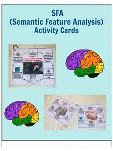 SFA (Semantic Feature Analysis) Activity Cards/Neuro Speech Therapy/Aphasia