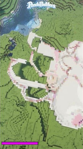 Building a Purrely in Minecraft #minecraft #speedbuild #yugioh #shorts